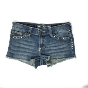 Affliction “Vikki” Denim Shorts Cutoffs sz 29